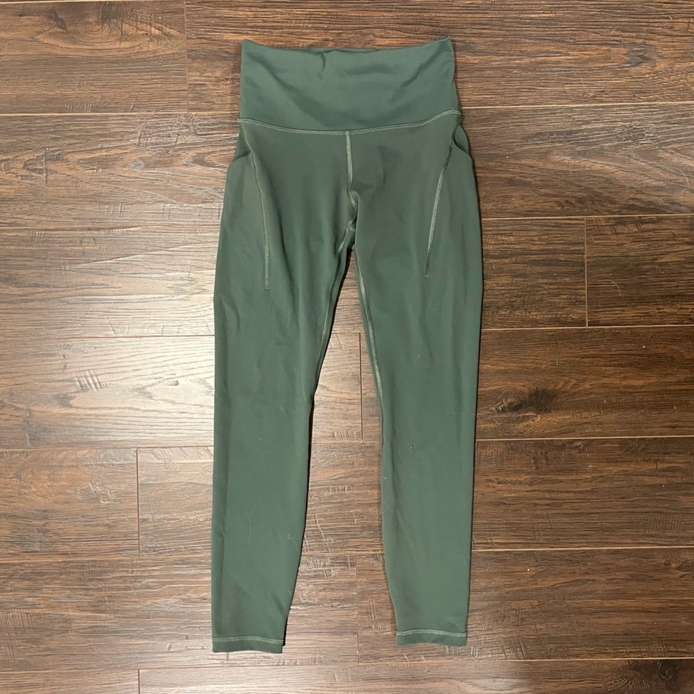 Wunder Train High-Rise Tight with Pockets 25" in Dark Forest - Picture 6 of 8